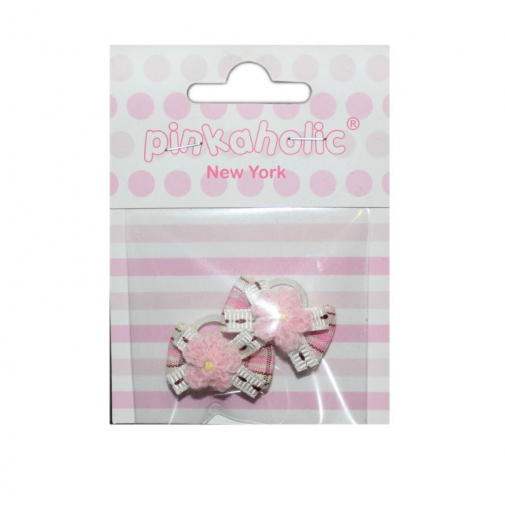 Hunde Haarschleife elegant rosa