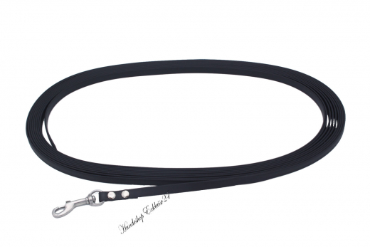 BioThane Schleppleinen für kleine Hunde bis 10 kg, Farbe: schwarz