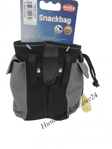 Futterbeutel 2 in 1 grau