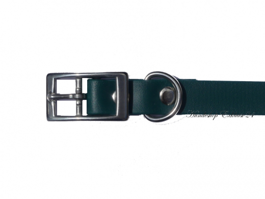 BioThane-Halsband dunkelgruen-einfach