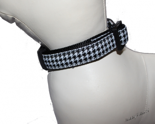 Art Joy, Halsband, Karlie, Pepita Motiv, schwarz-weiß