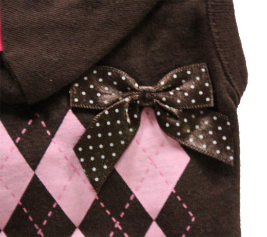 Hundeshirt Pinkaholic Argyle Hood